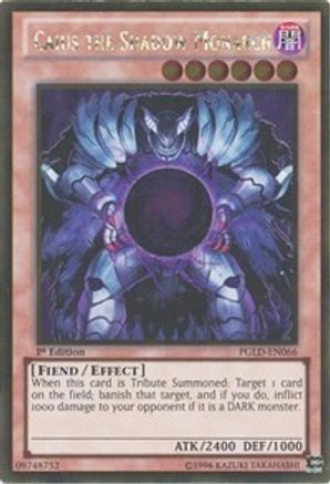 Caius the Shadow Monarch [PGLD-EN066] Gold Rare - Trinity Hobby
