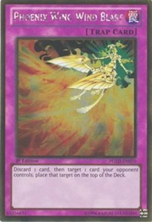Phoenix Wing Wind Blast [PGLD-EN070] Gold Rare - Trinity Hobby