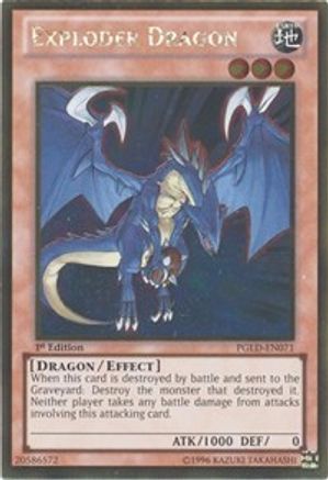 Exploder Dragon [PGLD-EN071] Gold Rare - Trinity Hobby