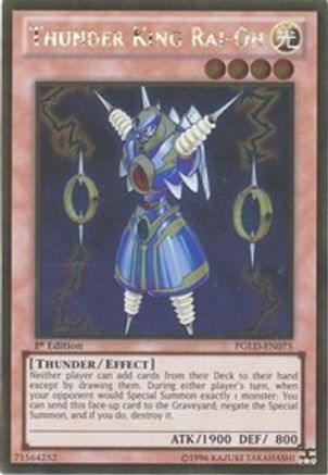 Thunder King Rai-Oh [PGLD-EN075] Gold Rare - Trinity Hobby