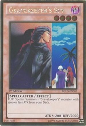 Gravekeeper's Spy [PGLD-EN082] Gold Rare - Trinity Hobby