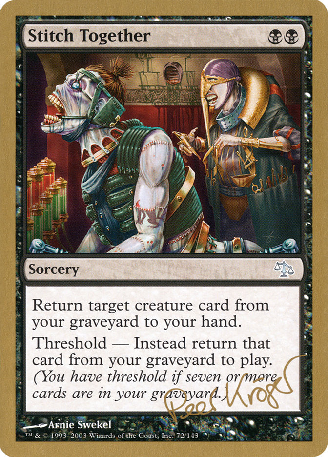 Stitch Together (Peer Kroger) [World Championship Decks 2003] - Trinity Hobby