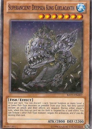 Superancient Deepsea King Coelacanth [BATT-EN007] Starfoil Rare - Trinity Hobby