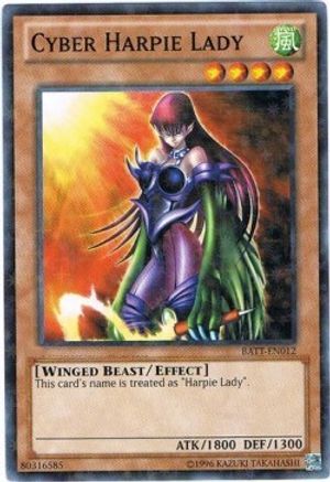 Cyber Harpie Lady [BATT-EN012] Starfoil Rare - Trinity Hobby