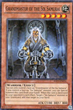 Grandmaster of the Six Samurai [BATT-EN016] Starfoil Rare - Trinity Hobby