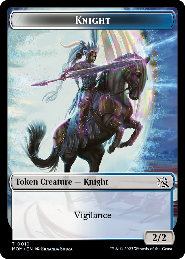 Monk // Knight Double-Sided Token [March of the Machine Tokens] - Trinity Hobby