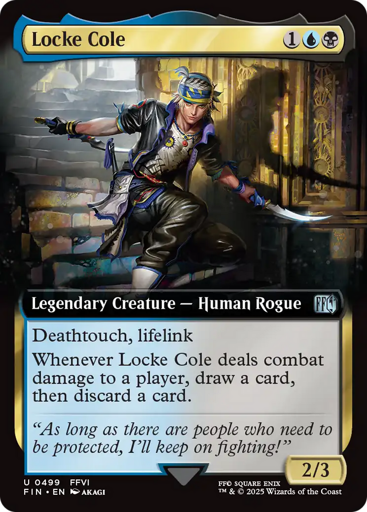 Locke Cole  [Foil]  (FIN-499) - [FINAL FANTASY]: (Extended Art) - Trinity Hobby