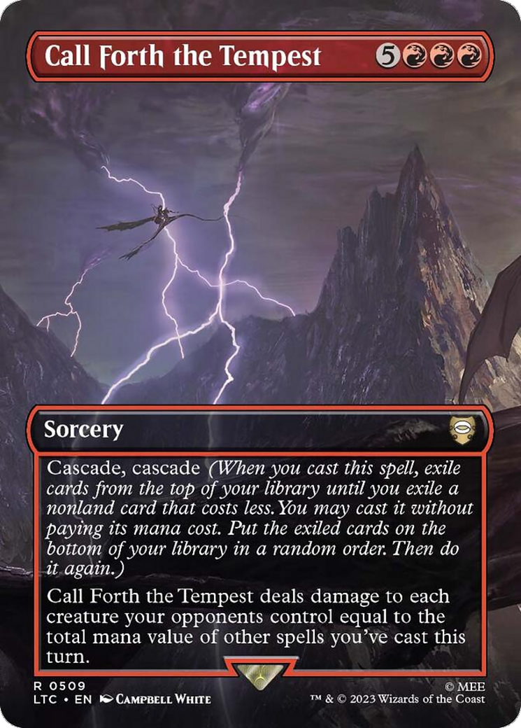 Call Forth the Tempest (Borderless) [The Lord of the Rings: Tales of Middle-Earth Commander] - Trinity Hobby