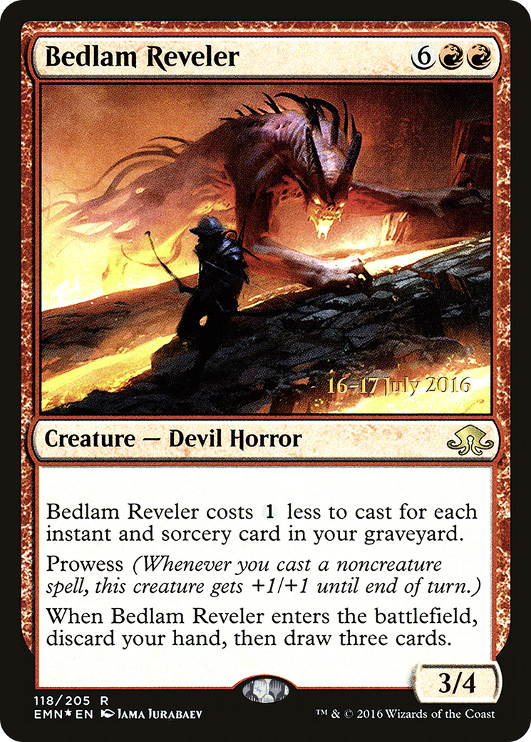 Bedlam Reveler [Eldritch Moon Prerelease Promos] - Trinity Hobby