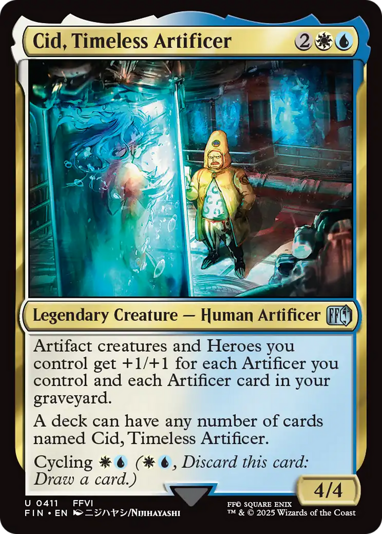 Cid, Timeless Artificer (0411)  [Foil]  (FIN-411) - [FINAL FANTASY] - Trinity Hobby