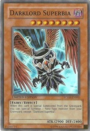Darklord Superbia [YCSW-EN002] Super Rare - Trinity Hobby