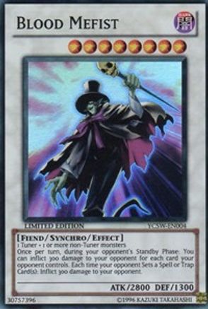 Blood Mefist [YCSW-EN004] Super Rare - Trinity Hobby
