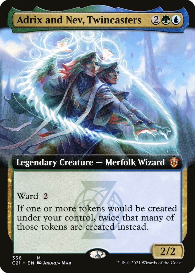 Adrix and Nev, Twincasters (Extended Art) [Commander 2021] - Trinity Hobby