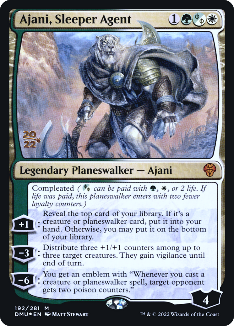 Ajani, Sleeper Agent [Dominaria United Prerelease Promos] - Trinity Hobby