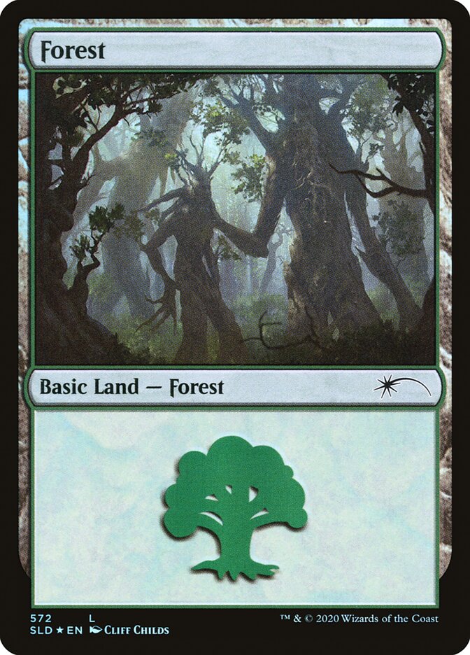 Forest (Tree Hugging) (572) [Secret Lair Drop Promos] - Trinity Hobby