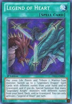 Legend of Heart [DRLG-EN006] Secret Rare - Trinity Hobby