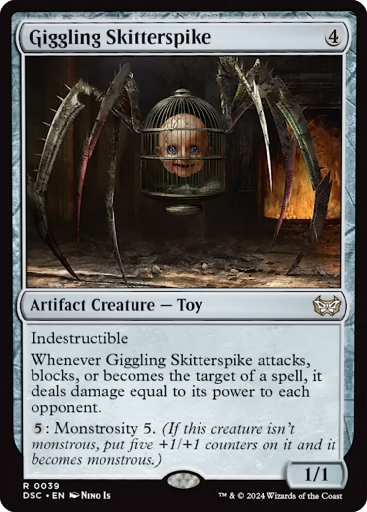 Giggling Skitterspike [Duskmourn: House of Horror Commander] - Trinity Hobby
