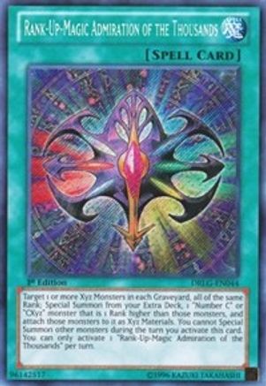 Rank-Up-Magic Admiration of the Thousands [DRLG-EN044] Secret Rare - Trinity Hobby