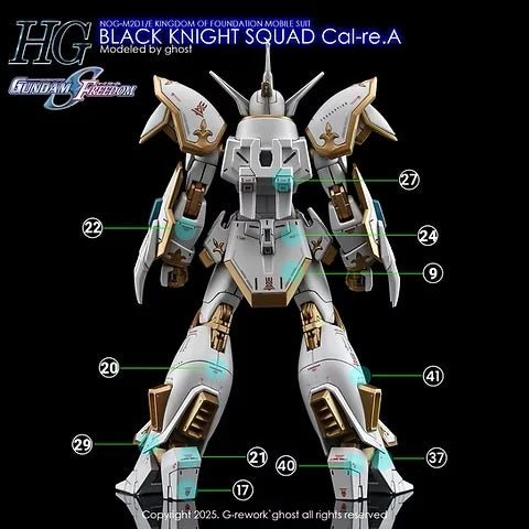 GREWORK [HG] [SEED] BLACK KNIGHT SQUAD Cal-re.A Decal - Trinity Hobby