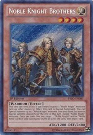 Noble Knight Brothers [PRIO-EN081] Secret Rare - Trinity Hobby