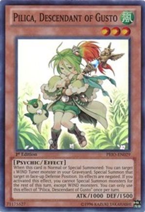 Pilica, Descendant of Gusto [PRIO-EN029] Super Rare - Trinity Hobby