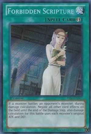 Forbidden Scripture [PRIO-EN067] Secret Rare - Trinity Hobby
