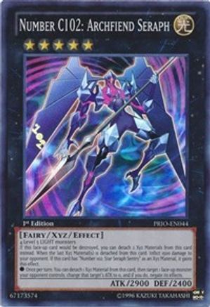 Number C102: Archfiend Seraph [PRIO-EN044] Super Rare - Trinity Hobby