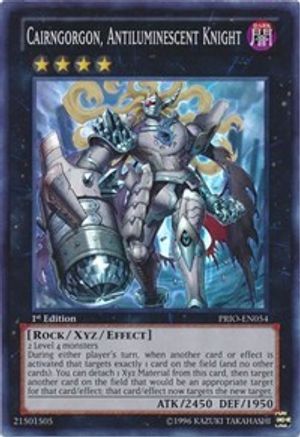 Cairngorgon, Antiluminescent Knight [PRIO-EN054] Super Rare - Trinity Hobby