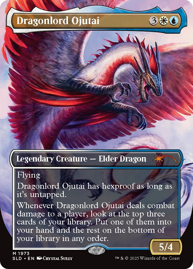 Dragonlord Ojutai // Dragonlord Ojutai  [Foil]  (SLD-1973) - [Secret Lair Drop] (Borderless)