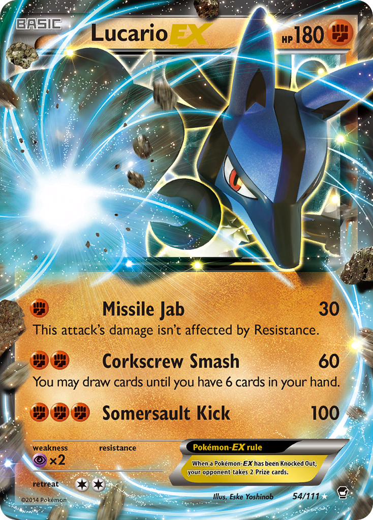 Lucario EX (54/111) [XY: Furious Fists] - Trinity Hobby