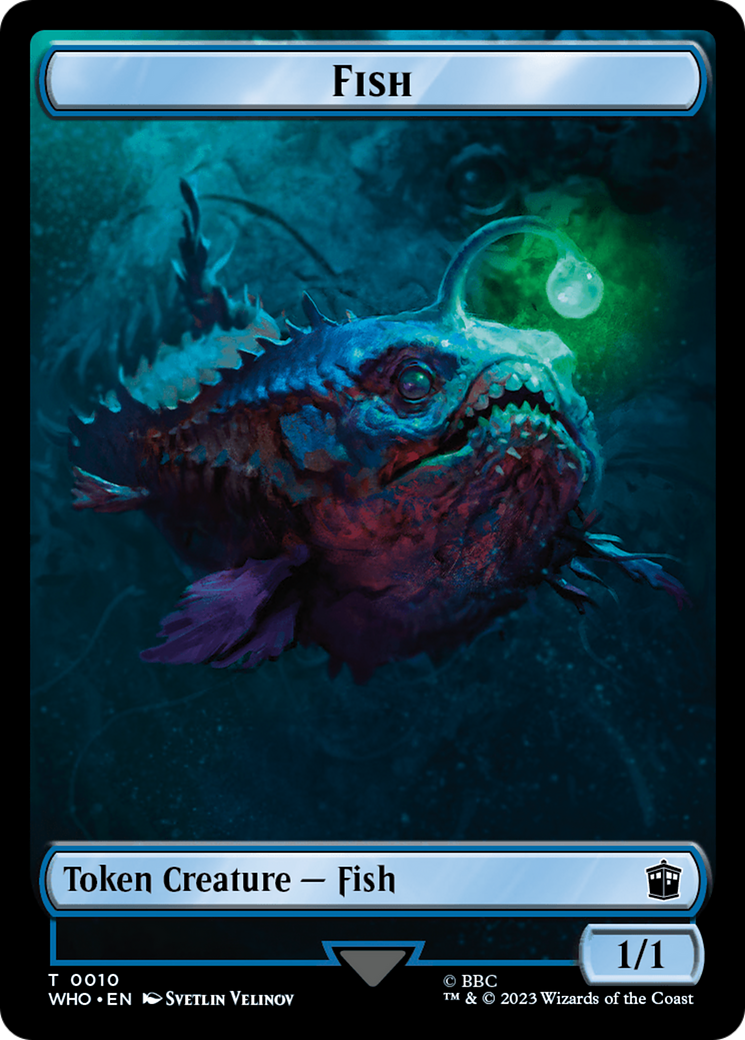 Fish // Food (0026) Double-Sided Token [Doctor Who Tokens] - Trinity Hobby