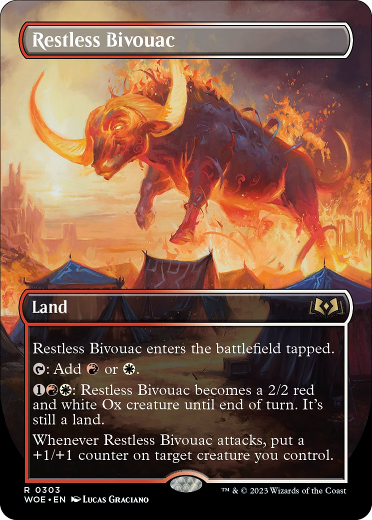 Restless Bivouac (Borderless Alternate Art) [Wilds of Eldraine] - Trinity Hobby