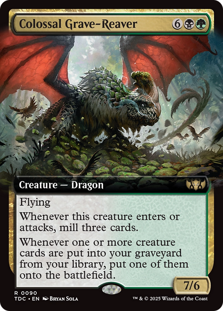 Colossal Grave-Reaver (Extended Art) (TDC-090) - [Commander: Tarkir: Dragonstorm] - Trinity Hobby