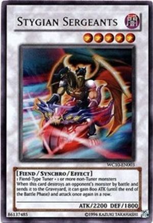 Stygian Sergeants [WC10-EN003] - Yu-Gi-Oh! Video Game Promotional Cards Limited - Ultra Rare - Trinity Hobby