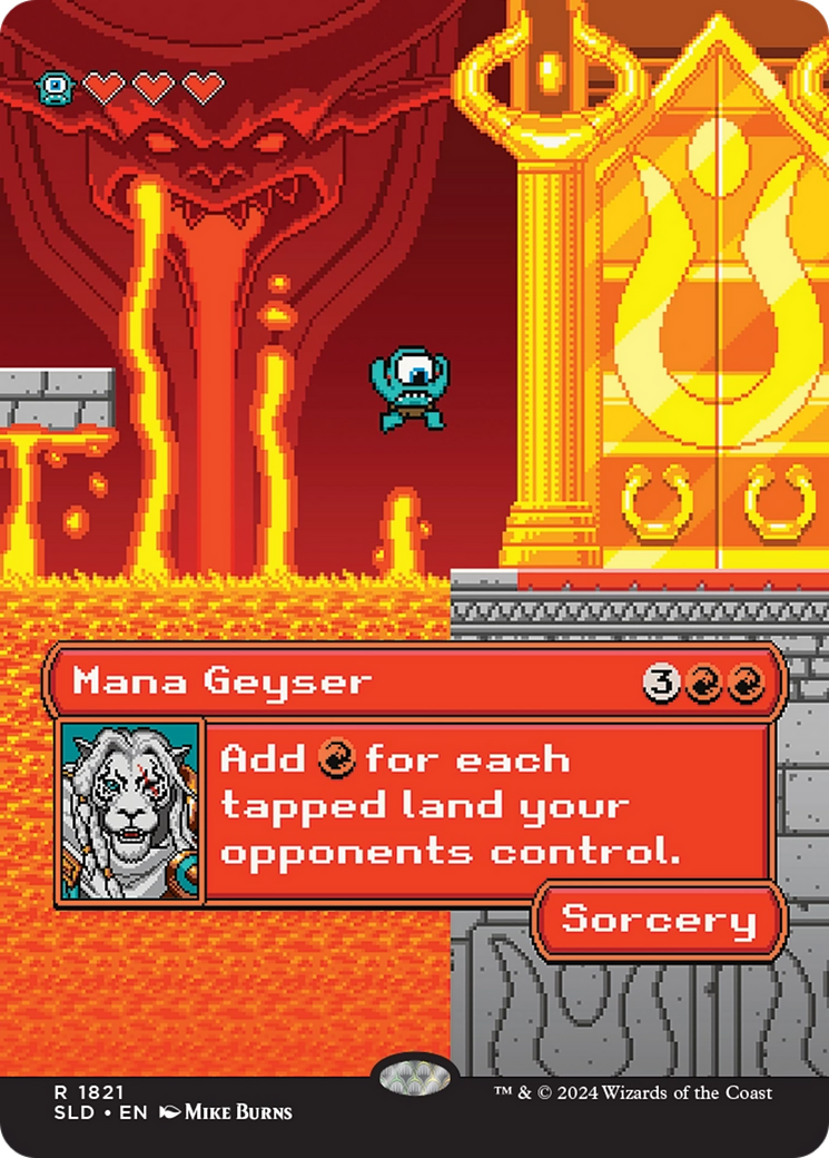 Mana Geyser  [Foil]  (SLD-1821) - [Secret Lair Drop] (Borderless) - Trinity Hobby