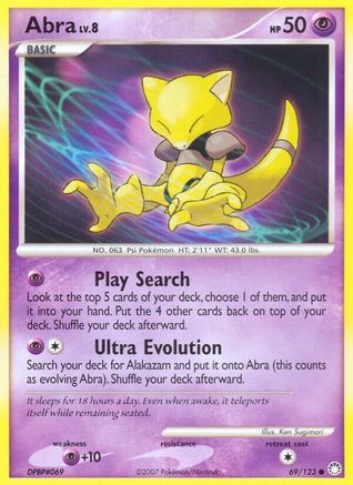 Abra (69/123) [Diamond & Pearl: Mysterious Treasures] - Trinity Hobby