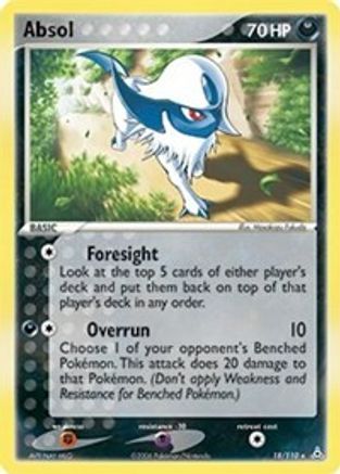 Absol (18/110) (Stamped) [EX: Holon Phantoms] - Trinity Hobby
