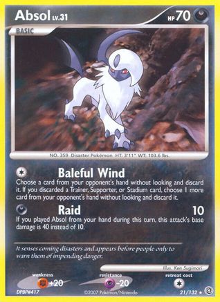 Absol (21/132) [Diamond & Pearl: Secret Wonders] - Trinity Hobby