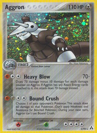 Aggron (2/92) (Stamped) [EX: Legend Maker] - Trinity Hobby