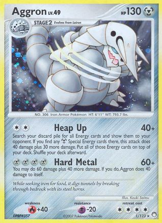 Aggron (1/123) [Diamond & Pearl: Mysterious Treasures] - Trinity Hobby