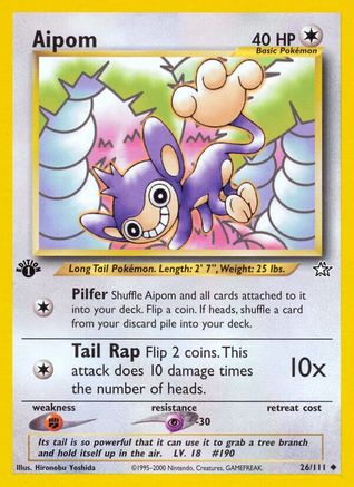 Aipom (26/111) [Neo Genesis Unlimited] - Trinity Hobby