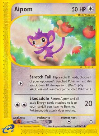 Aipom (67/147) [Aquapolis] - Trinity Hobby