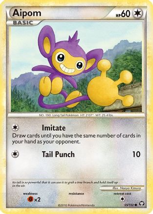 Aipom (55/102) [HeartGold & SoulSilver: Triumphant] - Trinity Hobby