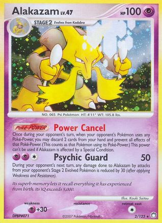 Alakazam (2/123) [Diamond & Pearl: Mysterious Treasures] - Trinity Hobby