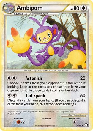 Ambipom (13/102) [HeartGold & SoulSilver: Triumphant] - Trinity Hobby