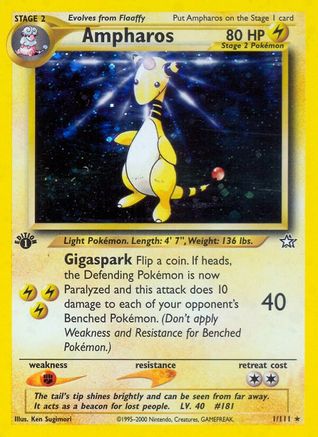 Ampharos (1/111) [Neo Genesis 1st Edition] - Trinity Hobby