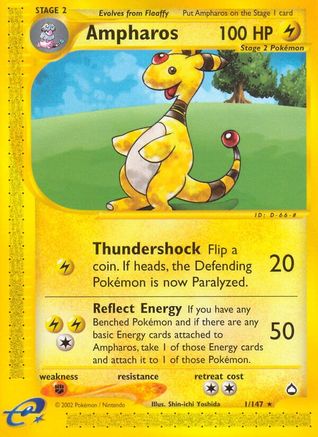 Ampharos (1/147) [Aquapolis] - Trinity Hobby