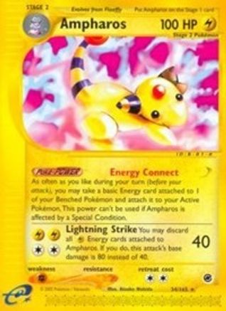 Ampharos (34/165) [Expedition: Base Set] - Trinity Hobby