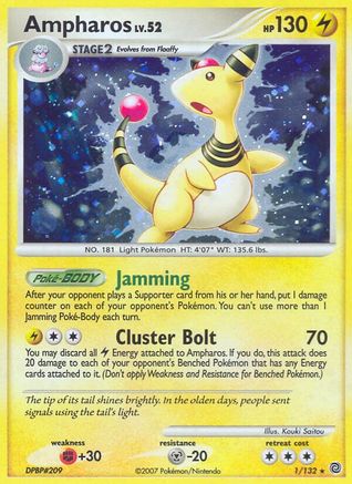 Ampharos (1/132) [Diamond & Pearl: Secret Wonders] - Trinity Hobby