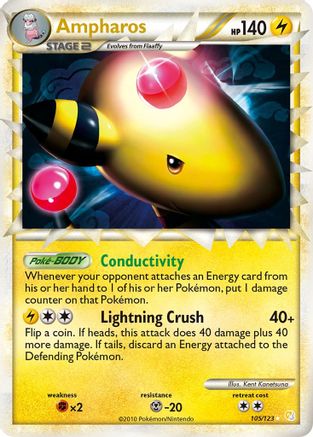 Ampharos (105/123) [HeartGold & SoulSilver: Base Set] - Trinity Hobby